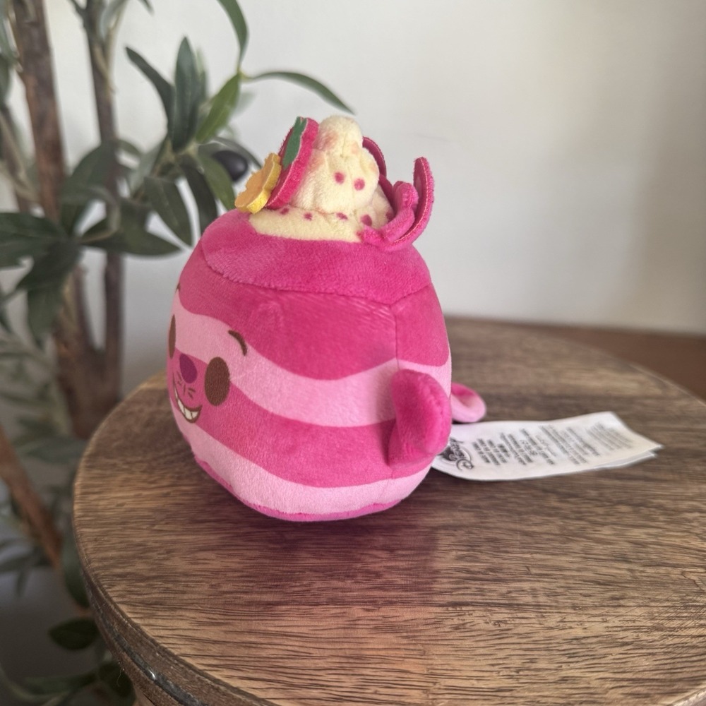 Disney Munchlings Target Gourmet Goods Pink Cheshire‎ Cat Fruit Parfait Plush 4" - Picture 9 of 12
